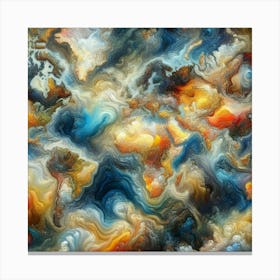 World Map 6 Canvas Print