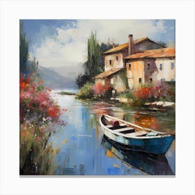 Azure Dreams: Monet's Italian Overture Canvas Print