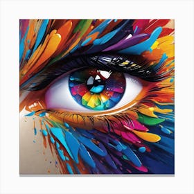 Colorful Eye 3 Canvas Print