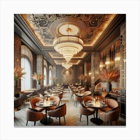 Deco Dining Room 9 Canvas Print