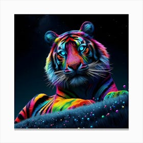 Rainbow Tiger 2 Canvas Print
