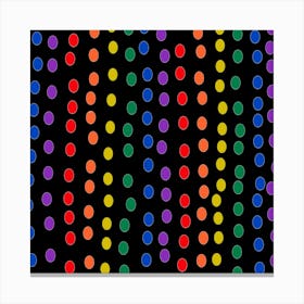 Rainbow Dots Canvas Print