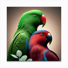 Parrots 1 Canvas Print