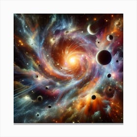 Galaxy In Space Canvas Print