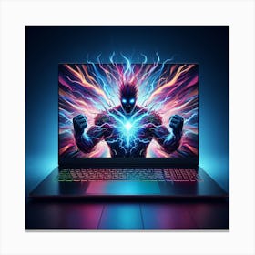 Image Of A Laptop Canvas Print