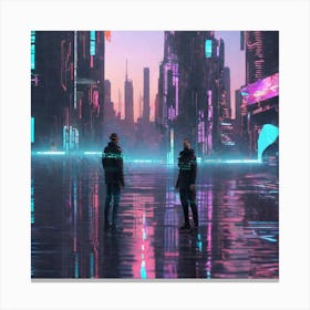 Futuristic City 234 Canvas Print