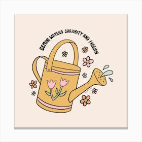 Gemini Watering Can Canvas Print