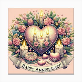 Happy Anniversary 2 Canvas Print