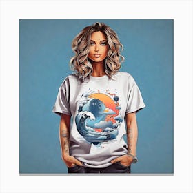 T-Shirt Design 10 Canvas Print