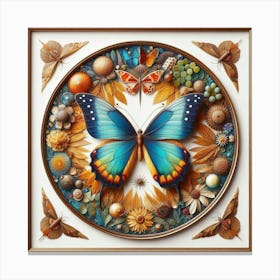 Preserved Butterfly Art Canvas Print