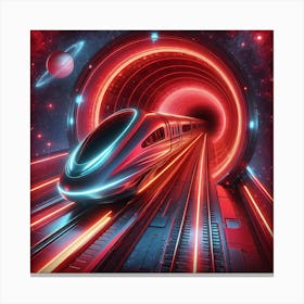 Futuristic Train 1 Canvas Print