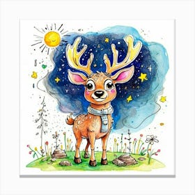 Cute Deer Canvas Print