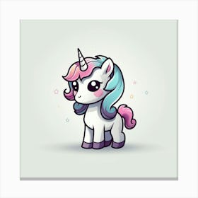 Cute Unicorn 245 Canvas Print