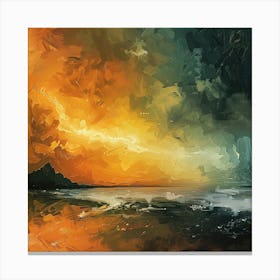 Sunset On The Beach 2 Canvas Print