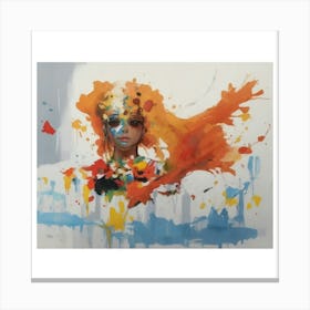 Splatter Painting Canvas Print