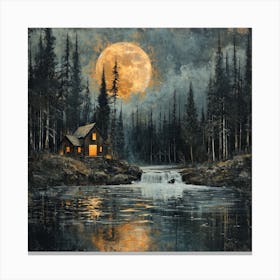 Cabin In The Woods 2 Canvas Print