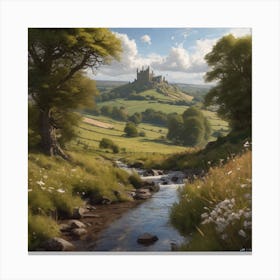 Castle In The Countryside Canvas Print