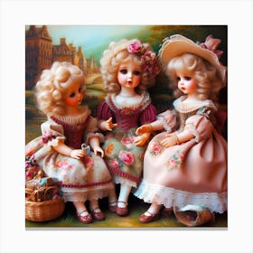Porcelain dolls Canvas Print