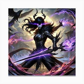 Zoya Shadowfire Strike Canvas Print