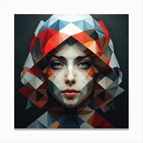 Geometric Russian Woman 01 Canvas Print