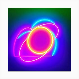 Neon Circle 1 Canvas Print