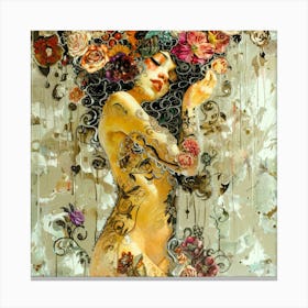 Lace 7 - Flora Goddess Canvas Print