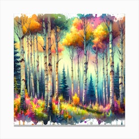 Aspen Forest Canvas Print