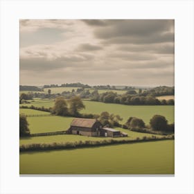 View Of Farm In England (43) Canvas Print