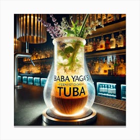 A Fusion Drink Named Baba Yaga’S Tuba, A Russian Canvas Print