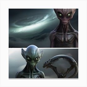 Aliens Canvas Print