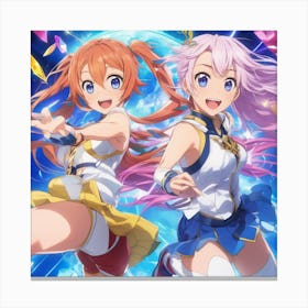 Anime Girls Canvas Print