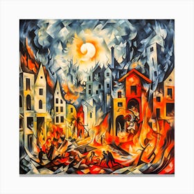 The Air Raid 2 Canvas Print