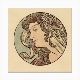 Deco Woman Canvas Print