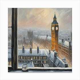 Big Ben From The Window Canvas Print