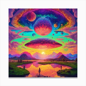 Psychedelic And Trippy Motivation (1) Canvas Print