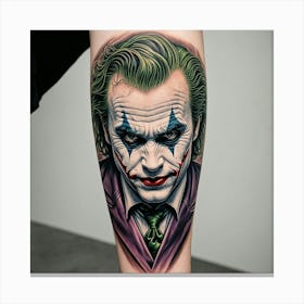 Joker Tattoo 23 Canvas Print