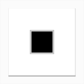 Black Square Canvas Print