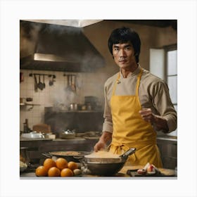 No one beats the dragon in his kitchen Canvas Print