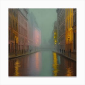 City At Night Canvas Print