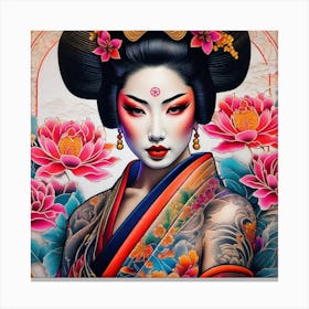 Geisha 174 Canvas Print