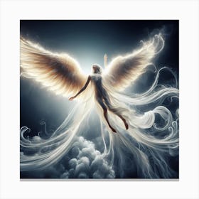 Angel In The Sky Canvas Print