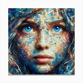 Mosaic Girl 1 Canvas Print