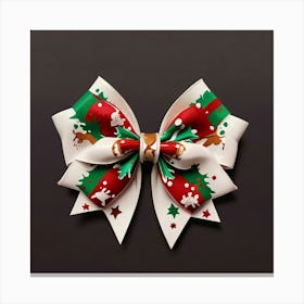 Christmas Cheer Bow Canvas Print