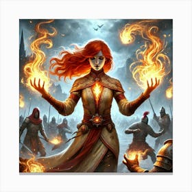 Lyra Hearthfire Flame Of Restoration Canvas Print