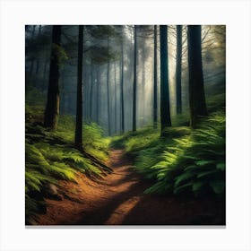 Path Through The Forest 18 Canvas Print