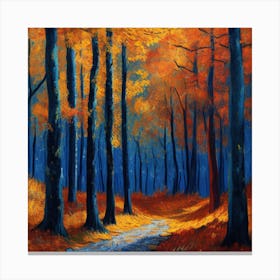 Autumn In The Woods Canvas Print