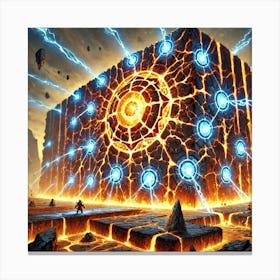 Geomancer Seismic Wall Canvas Print