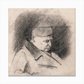 Portrait Of The Artist S Father, Paul Cézanne Canvas Print