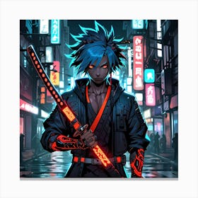 Ninja Samurai Canvas Print