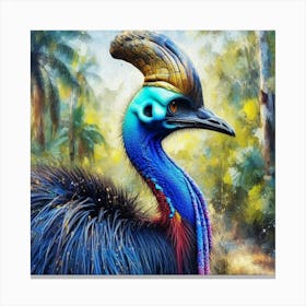 Cassowary bird painting 1 Canvas Print